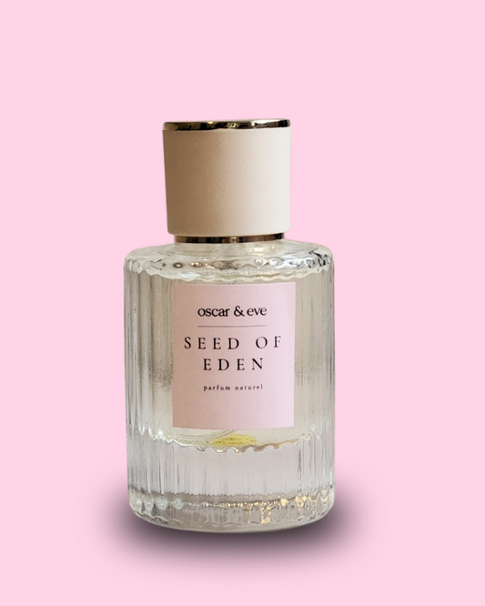 seed of eden | nutmeg, oakmoss, pink pepper, vetiver, ylang ylang, sandalwood & vanilla | eau de parfum spray 50ml